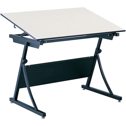 Table &agrave; dessin &agrave; hauteur r&eacute;glable PlanMaster, 43" la x 29-1/2" - 37-1/2" h, Noir Trail Hammer and Bolt