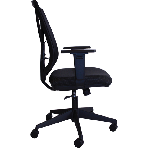 Activ A-47 Synchro Office Chair, Fabric, Black, 275 lbs. Capacity Trail Hammer and Bolt