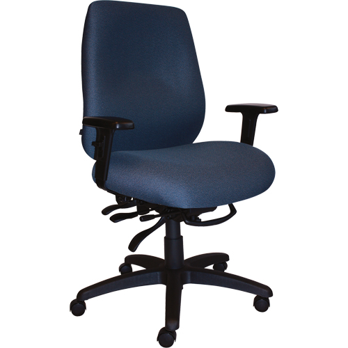 Cierra Heavy Duty Ergonomic Chairs, Fabric, Blue, 400 lbs. Capacity Trail Hammer and Bolt