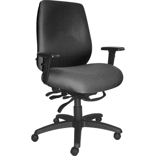 Cierra Heavy Duty Ergonomic Chairs, Fabric, Grey, 400 lbs. Capacity Trail Hammer and Bolt