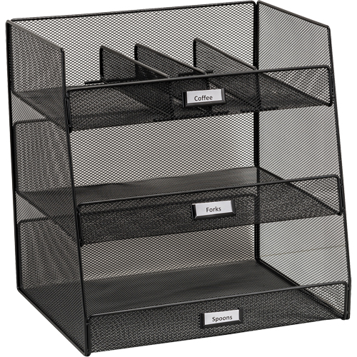 Onyx Break Room Supplies Organizer Trail Hammer and Bolt