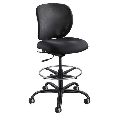 Vue Heavy-Duty Stool, Nylon, Black, 350 lbs. Capacity Trail Hammer and Bolt