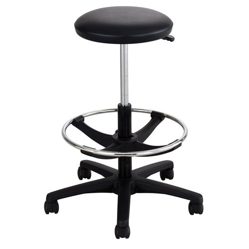 Extended-Height Stool, Drafting, Adjustable Height, 250 lbs. Capacity Trail Hammer and Bolt