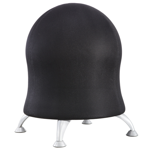 Zenergy Ball Chair, Fabric, Black, 250 lbs. Capacity Trail Hammer and Bolt