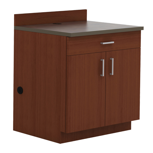 Modular Base Cabinet, Melamine, 39" H x 36" W x 25" D, Mahogany Trail Hammer and Bolt