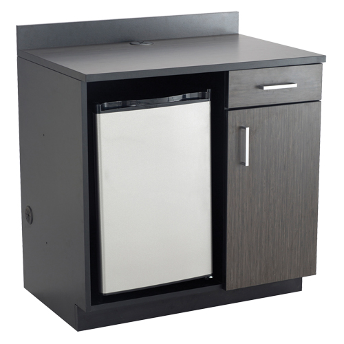 Modular Cabinet, Melamine, 39" H x 36" W x 25" D, Asian Night/Black Trail Hammer and Bolt
