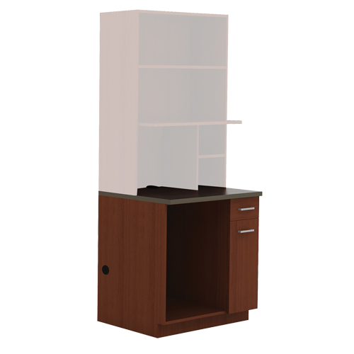 Armoire modulaire, M&eacute;lamine, 39" h x 36" la x 25" P, Acajou Trail Hammer and Bolt