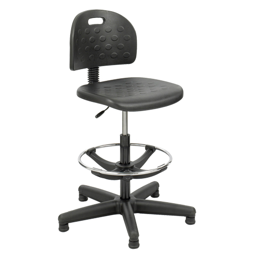 Soft Tough Stool, Stationary, Adjustable Height, 250 lbs. Capacity Trail Hammer and Bolt