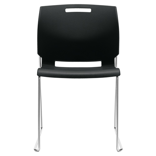 Chair, Plastic, 32-1/2" High, 300 lbs. Capacity, Black Trail Hammer and Bolt