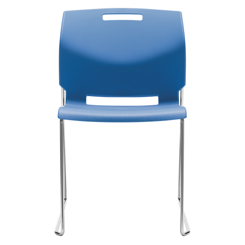 Chair, Plastic, 32-1/2" High, 300 lbs. Capacity, Blue Trail Hammer and Bolt