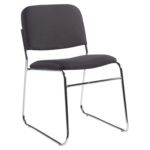 Chaise sans accoudoirs, Tissu, Hauteur 30", Capacit&eacute; 200 lb, Noir Trail Hammer and Bolt
