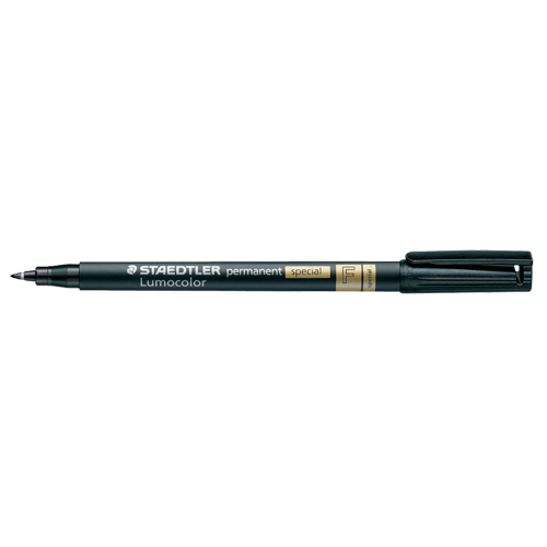 Marqueur permanent Lumocolor, Noir, Pointe Fin Trail Hammer and Bolt