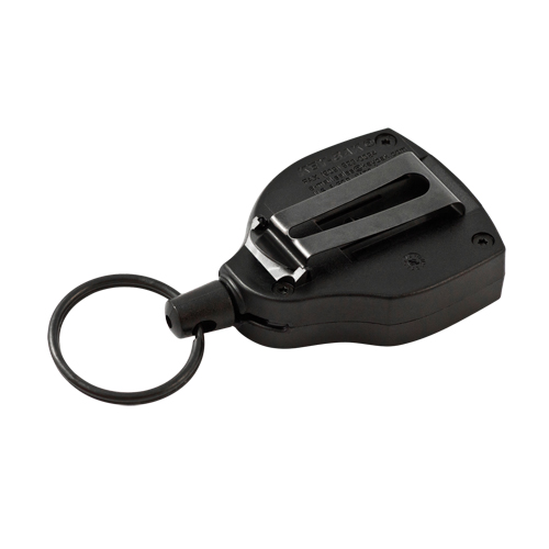 Super48 Heavy-Duty Retractable Key Holder, Polycarbonate, 48" Cable, Belt Clip Attachment Trail Hammer and Bolt