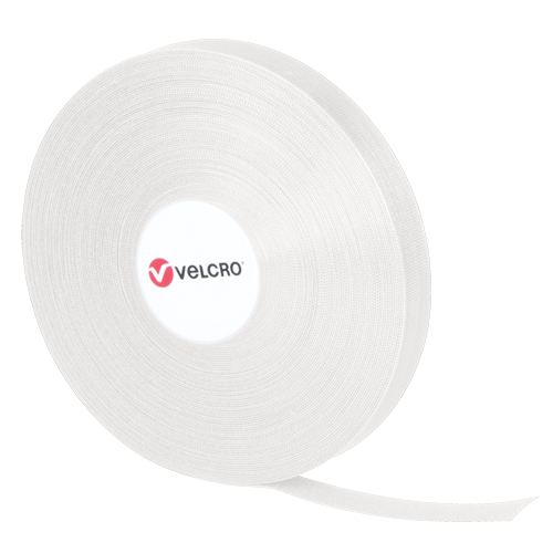 Attaches QWIK, Boucle et crochet, 25 vg x 3/4", Auto-aggripant, Blanc Trail Hammer and Bolt