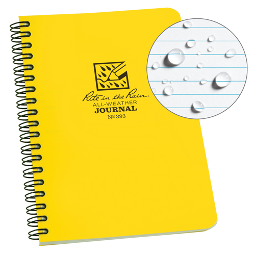 Side-Spiral Notebook, Soft Cover, Yellow, 64 Pages, 4-5/8" W x 7" L Trail Hammer and Bolt