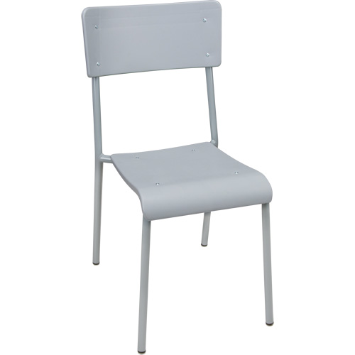 Ventura Stacking Chair, Polypropylene, 36" High, 300 lbs. Capacity, Grey Trail Hammer and Bolt