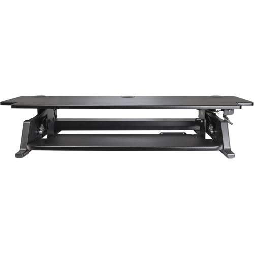 Goya Sit-Stand Workstation, Desktop Unit, 20" H x 42" W x 16" D, Black Trail Hammer and Bolt