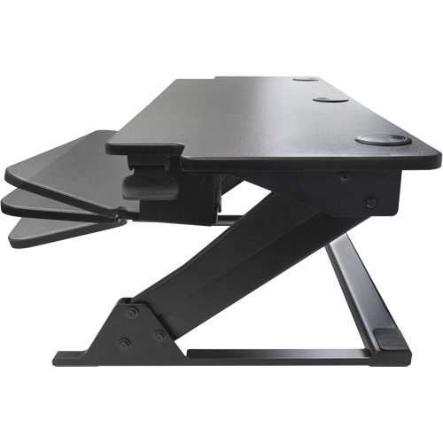 Goya Sit-Stand Workstation, Desktop Unit, 20" H x 42" W x 16" D, Black Trail Hammer and Bolt