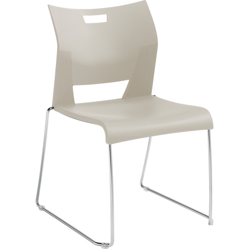 Duet Armless Training Chair, Plastic, 33-1/4" High, 350 lbs. Capacity, White Trail Hammer and Bolt
