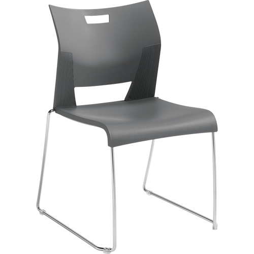 Chaise de formation sans bras Duet, Plastique, Hauteur 33-1/4", Capacit&eacute; 350 lb, Gris Trail Hammer and Bolt