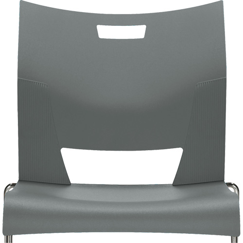Chaise de formation sans bras Duet, Plastique, Hauteur 33-1/4", Capacit&eacute; 350 lb, Gris Trail Hammer and Bolt