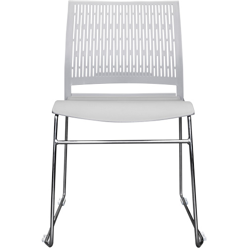 Chaises empilables s&eacute;rie Activ, Polypropyl&egrave;ne, Hauteur 32-3/8", Capacit&eacute; 275 lb, Gris Trail Hammer and Bolt