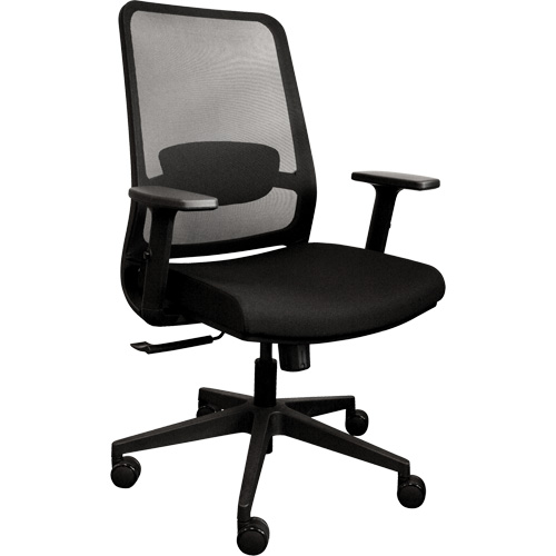 Activ Series Synchro-Tilt Office Chair, Fabric/Mesh, Black, 275 lbs. Capacity Trail Hammer and Bolt