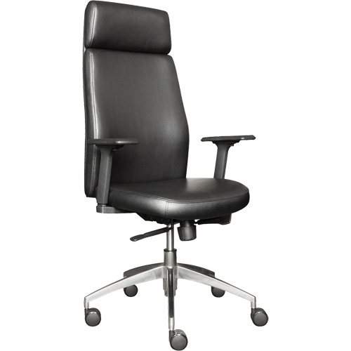 Fauteuil de cadre &agrave; dossier &eacute;lev&eacute; s&eacute;rie Activ, Polyur&eacute;thane/Vinyle, Noir, Capacit&eacute; 275 lb Trail Hammer and Bolt