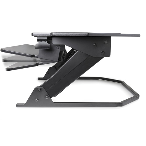 Poste de travail assise/debout pour bureau de coin Goya, Mod&egrave;le de bureau, 20" h x 42" la x 37-4/5" p, Noir Trail Hammer and Bolt