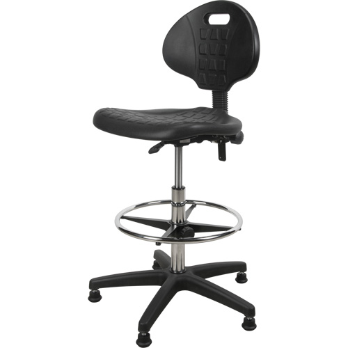 Heavy-Duty Ergonomic Stool, Stationary, Adjustable Height, 250 lbs. Capacity Trail Hammer and Bolt
