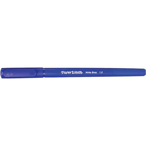 Stylo &agrave; bille Paper Mate Write Bros, Bleu, 1 mm Trail Hammer and Bolt
