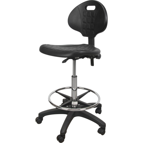 Heavy-Duty Ergonomic Stool, Mobile, Adjustable Height, 250 lbs. Capacity Trail Hammer and Bolt
