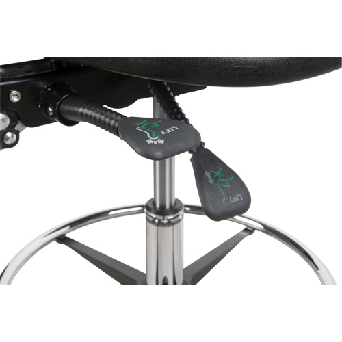 Heavy-Duty Ergonomic Stool, Mobile, Adjustable Height, 250 lbs. Capacity Trail Hammer and Bolt