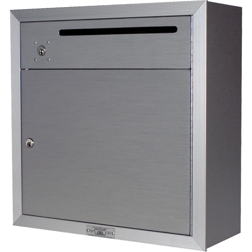 Collection Box, Surface -Mounted, 12-3/4" x 16-3/8", 2 Doors, Aluminum Trail Hammer and Bolt