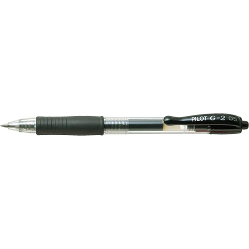 Stylo &agrave; encre gel G2, Noir, 0,5 mm, R&eacute;tractable Trail Hammer and Bolt