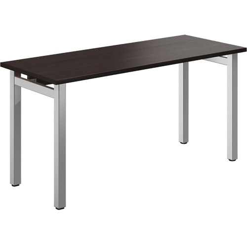 Newland Table Desk, 29-7/10" L x 60" W x 29-3/5" H, Dark Brown Trail Hammer and Bolt