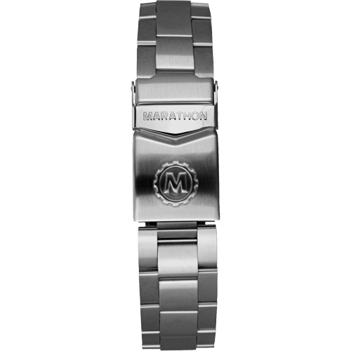 Grande montre automatique de plong&eacute;e &eacute;dition arctique GSAR avec bracelet en acier inoxydable, Num&eacute;rique, &agrave; piles, 41 mm, Argent Trail Hammer and Bolt