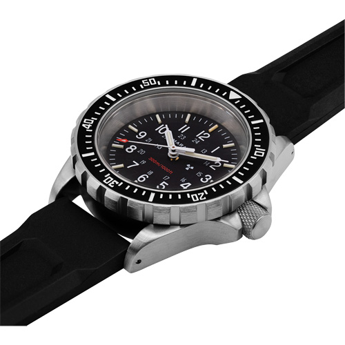 Grande montre automatique de plong&eacute;e, Num&eacute;rique, &agrave; piles, 41 mm, Noir Trail Hammer and Bolt