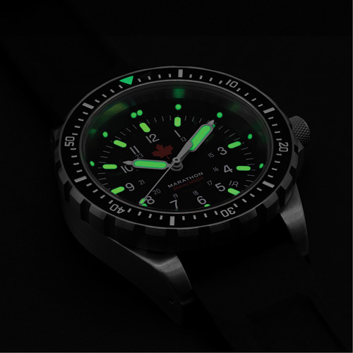 Red Maple Jumbo Diver's Quartz Watch, Digital, Battery Operated, 46 mm, Black Trail Hammer and Bolt