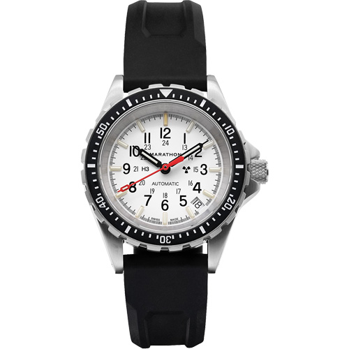 Montre automatique moyenne pour plongeur &eacute;dition arctique, Num&eacute;rique, &agrave; piles, 36 mm, Noir Trail Hammer and Bolt