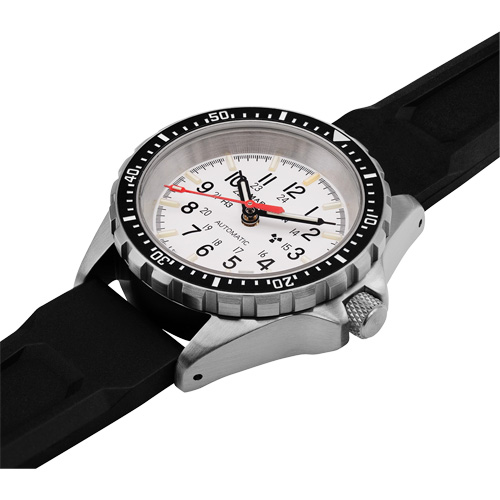 Montre automatique moyenne pour plongeur &eacute;dition arctique, Num&eacute;rique, &agrave; piles, 36 mm, Noir Trail Hammer and Bolt
