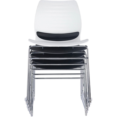 Chaises empilables, Polypropyl&egrave;ne, Hauteur 32", Capacit&eacute; 250 lb, Noir Trail Hammer and Bolt