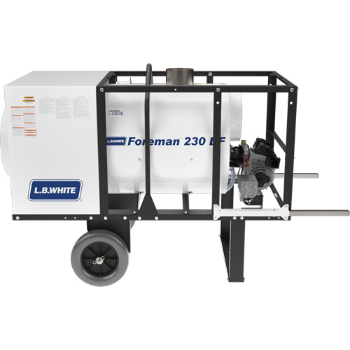 Radiateur portable &agrave; chauffage indirect Foreman 230, Chaleur radiante, Gaz naturel, 230000 BTU/H Trail Hammer and Bolt