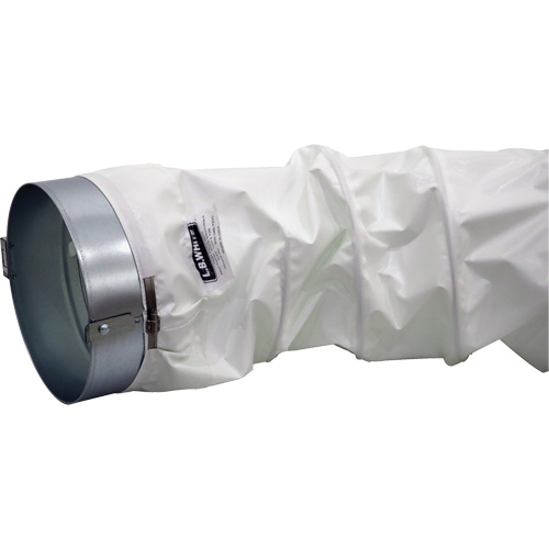 White 12" x 12' Distribution Ducting Kit, Adapter & Clamp Trail Hammer and Bolt