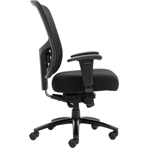 Chaise &agrave; dossier haut avec m&eacute;canisme &agrave; basculement synchronis&eacute; robuste Raven 400, Mailles, Noir, Capacit&eacute; 400 lb Trail Hammer and Bolt
