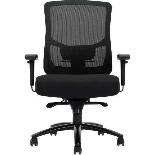Chaise &agrave; dossier haut avec m&eacute;canisme &agrave; basculement synchronis&eacute; robuste Raven 400, Mailles, Noir, Capacit&eacute; 400 lb Trail Hammer and Bolt
