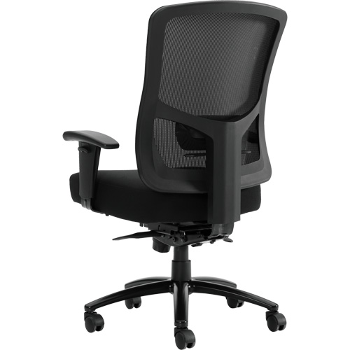 Chaise &agrave; dossier haut avec m&eacute;canisme &agrave; basculement synchronis&eacute; robuste Raven 400, Mailles, Noir, Capacit&eacute; 400 lb Trail Hammer and Bolt