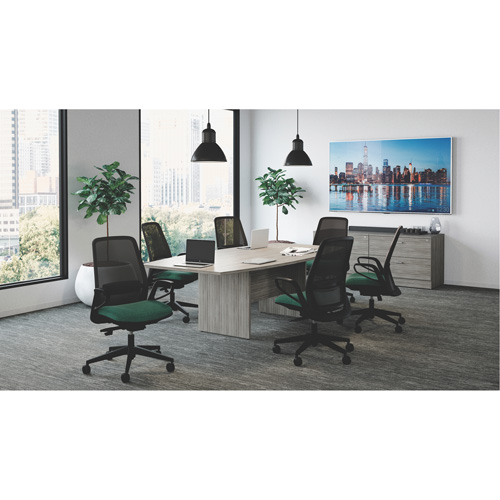 Newland Boat-Shaped Conference Table Trail Hammer and Bolt