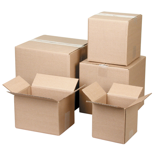 Boîtes en carton ondul&eacute;, 11" lo x 10" la x 3" h, ondulations C Trail Hammer and Bolt