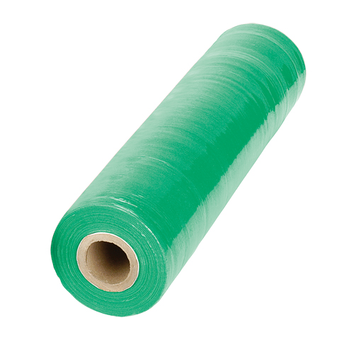 Stretch Wrap, 80 Gauge (20.3 micrometers), 18" x 1000', Green Trail Hammer and Bolt